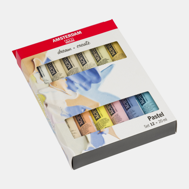 Pastel set Amsterdam Standard Series Acrylverf 12 x 20 ml