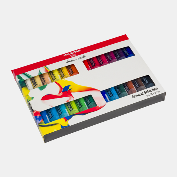 24 x 20 ML Algemene Selectie Amsterdam Standard Series Acrylverf