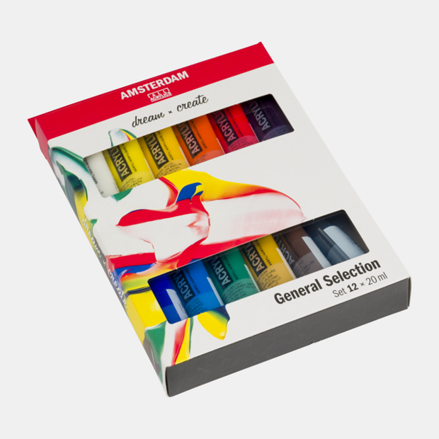 12 x 20 ML Algemene Selectie Amsterdam Standard Series Acrylverf 12 x 20 ml