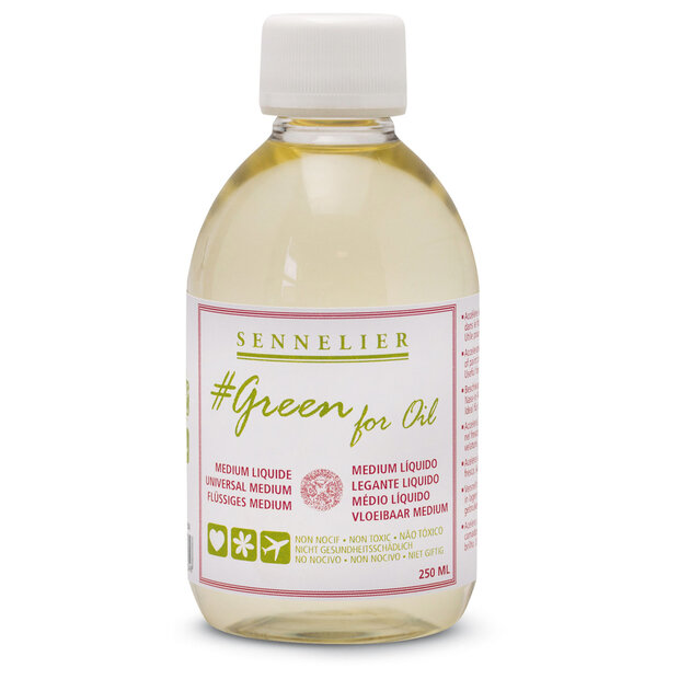 Vloeibare medium voor olieverf 250 ML Sennelier Green for oil