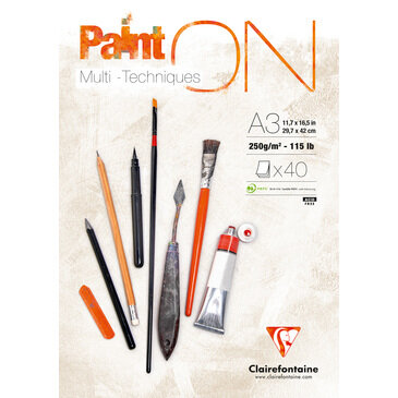 A3 Paint'ON 40 vellen 250 grams van Clairefonaine