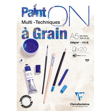 A5 Paint'ON a Grain 20 vellen 250 grams van Clairefonaine
