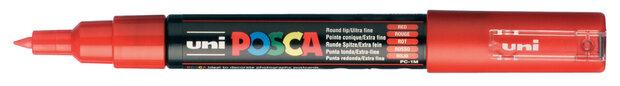 Red Conische punt Posca Acrylverf Marker PC1MC Kleur 15