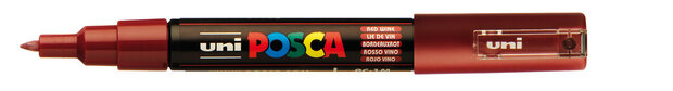 Red Wine Conische punt Posca Acrylverf Marker PC1MC Kleur 60