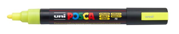 Fluo Yellow Conische punt Posca Acrylverf Marker PC5M Kleur F2
