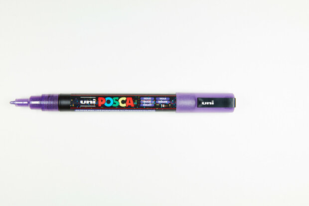 Glitter Violet Conische punt Posca Acrylverf Marker PC3ML Kleur L12