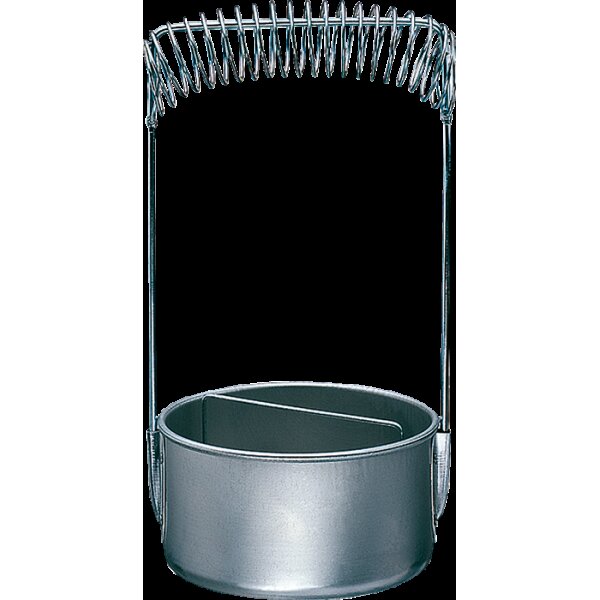 Penselen spoelbakje 10,0cm, aluminium