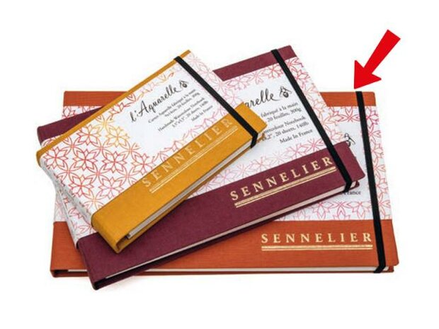 15 x 25 cmL'Aquarelle Watercolour Notebook 20 vellen 300 gram
