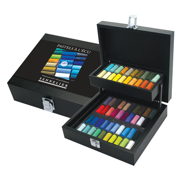 60 x halve pastel set Extra soft pastels / Pastel a l'ecu Sennelier Set 271