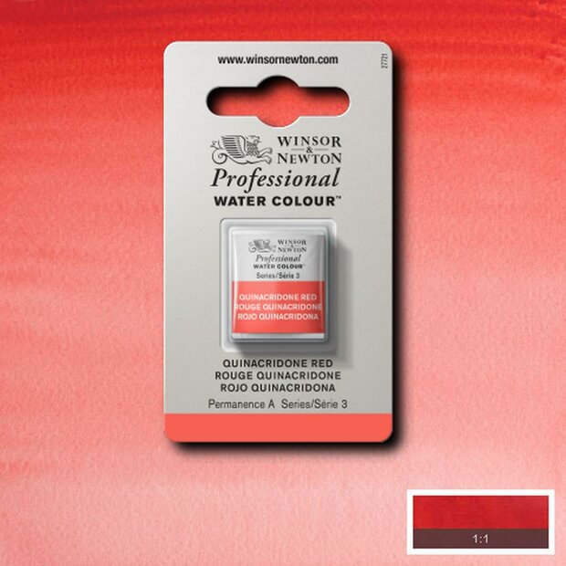 Quinacridone Red Serie 3 Professional Watercolour Half Napje van Winsor &amp; Newton Kleur 548