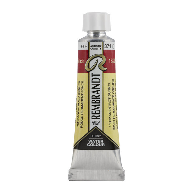 Permanent Rood Donker (S 2) Rembrandt Aquarelverf 10 ML Kleur 371