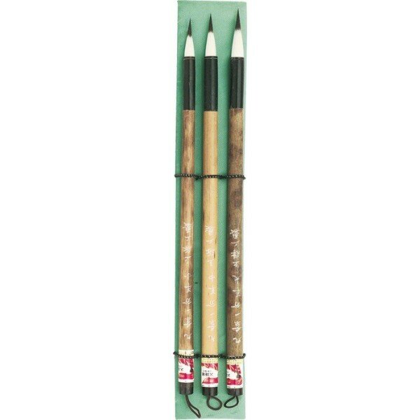 3 Chinese kunstenaarpenselen set