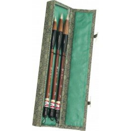 3 Chinese kunstenaarpenselen set