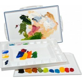 Luchtdichte Paletbox Paletti 2 voor Aquarel- &amp; Acryl- en olieverf