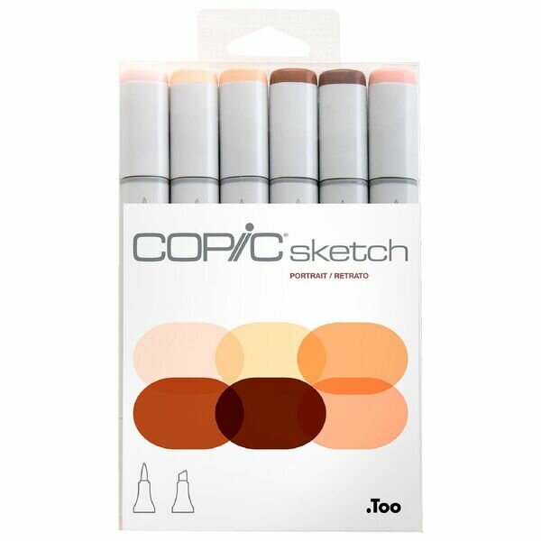 Copic Sketch 6 Skin / Portrait Tones markers