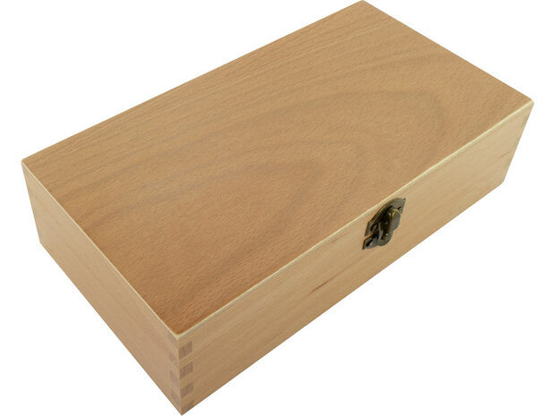 Tekendoos 3-vaks gelakt hout Kangaro