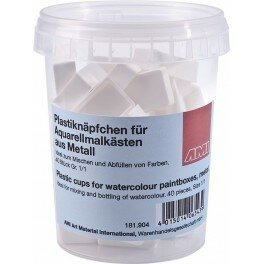 AMI 40 x Hele lege aquarel napjes 3,2 ml