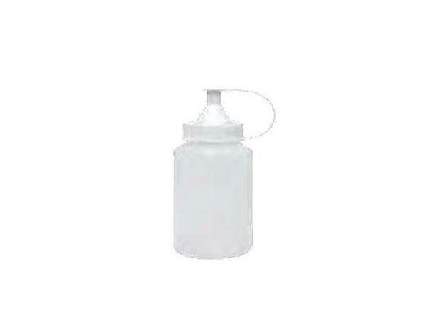 PE fles 250 ML met witte hersluitbare spuitmond dop