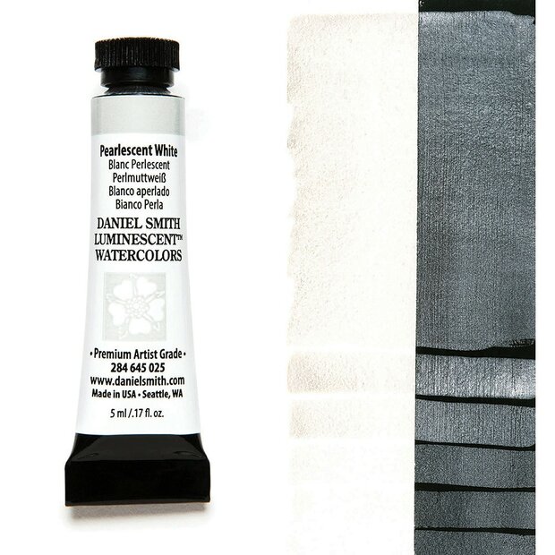 Pearlescent White (S1) Aquarelverf Daniel Smith (Extra fine Watercolour) 5 ML Kleur 45025