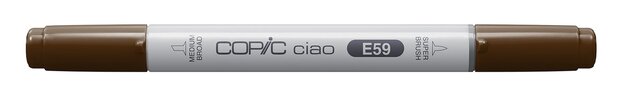 Walnut Copic Ciao alchohol inkt marker Kleur E59