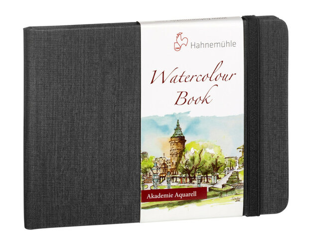 10,5 x 15 cm Akademie Watercolourbook Landscape Aquarelpapier Hahnem&uuml;hle (fijne korrel) 30 pagina's 200 grams
