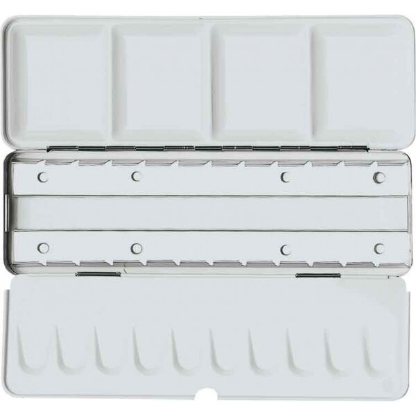 AMI Lege aquareldoos / box voor 12 hele of 24 halve napjes