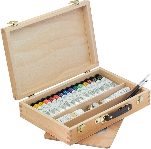 Sennelier 15 x 21 ML Eitempera / Egg Tempera luxe houten kist