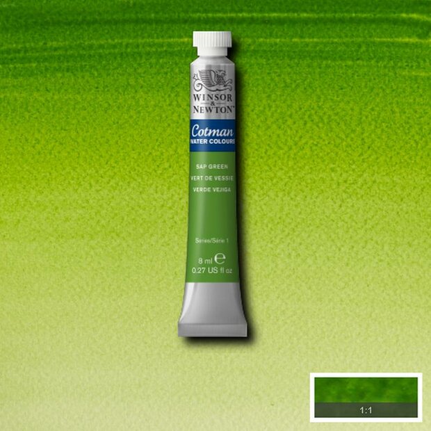 Sap Green 8 ML van Winsor &amp; Newton Cotman Water Colours Kleur 599