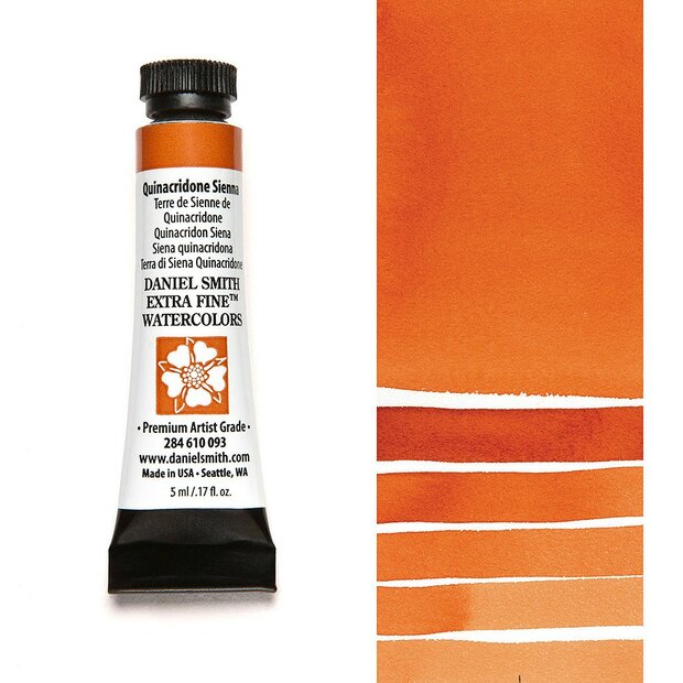 Quinacridone Sienna (S2) Aquarelverf Daniel Smith (Extra fine Watercolour) 5 ML Kleur 093
