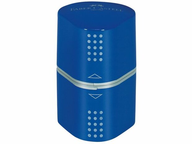 Puntenslijper Faber-Castell GRIP blauw of rood