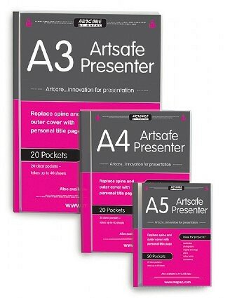 A4 Artcare Artsafe Presenter showmap met 20 hoezen