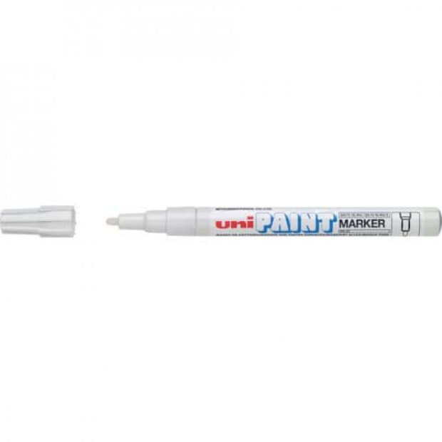White Uni Oil-based Paint Marker 0.8 - 1.2 mm (fijn)