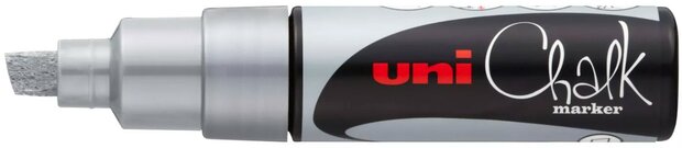Zilver Uni Ball Krijtmarker met grote punt 8 mm (8K)