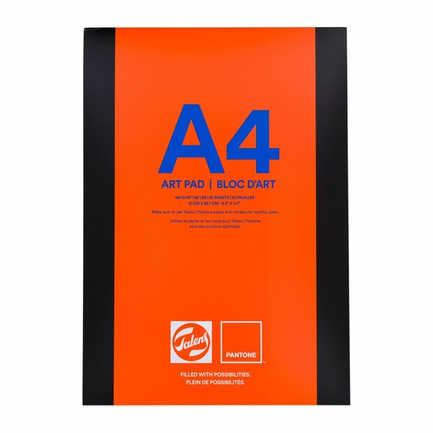 A4 Talens Pantone art pad (verlijmd) 21 x 29,7 cm 180 grams 20 vellen