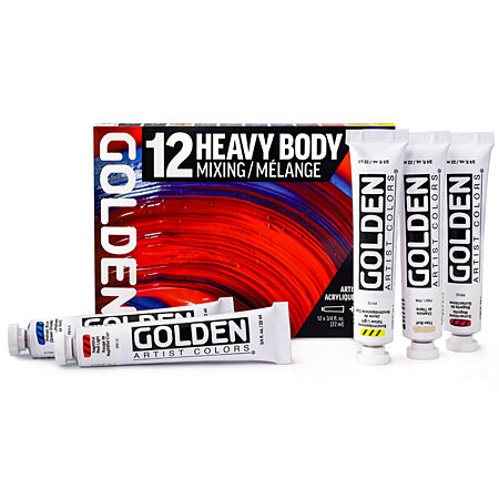 Mixing Set Golden Heavy Body Acrylverf 12 x 22 ml Set 924