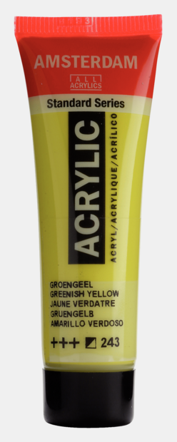 Groengeel Amsterdam Standard Series  Acrylverf 20 ML Kleur 243