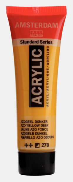Azogeel Donker Amsterdam Standard Series Acrylverf 20 ML Kleur 270