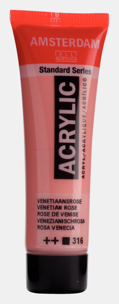 Venetiaansroze Amsterdam Standard Series  Acrylverf 20 ML Kleur 316