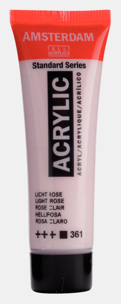 Lichtroze Amsterdam Standard Series  Acrylverf 20 ML Kleur 361
