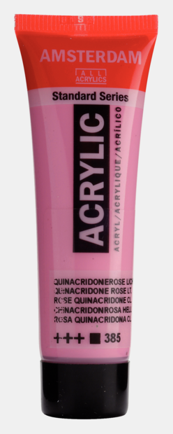 Quinacridoneroze Licht Amsterdam Standard Series  Acrylverf 20 ML Kleur 385