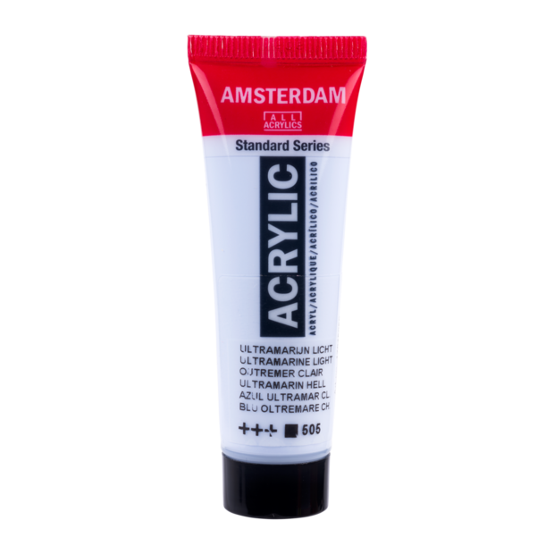 Ultramarijn Licht Amsterdam Standard Series  Acrylverf 20 ML Kleur 505