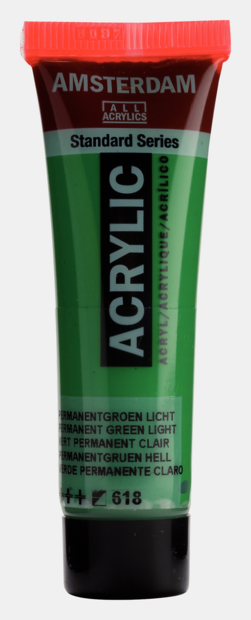 Permanentgroen Licht Amsterdam Standard Series  Acrylverf 20 ML Kleur 618