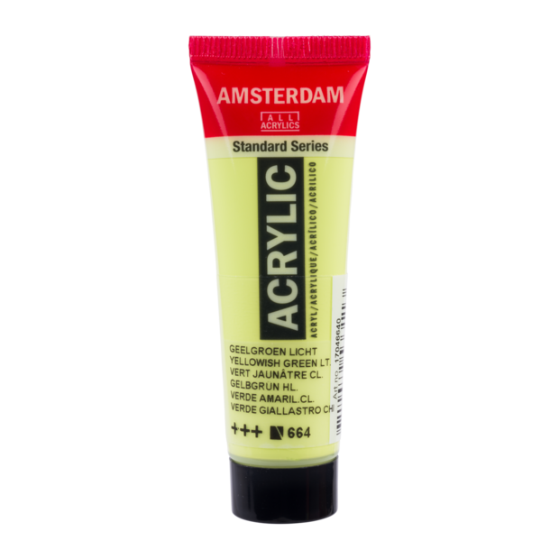 Geelgroen Licht Amsterdam Standard Series  Acrylverf 20 ML Kleur 664
