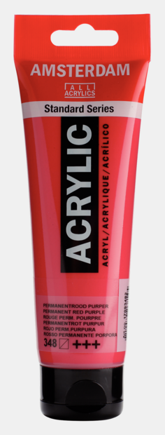Permanentrood Purper Amsterdam Standard Series  Acrylverf 120 ML Kleur 348