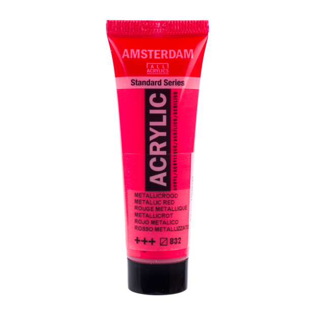 Metallic Rood Amsterdam Standard Series Specialties Acrylverf 20 ML Kleur 832