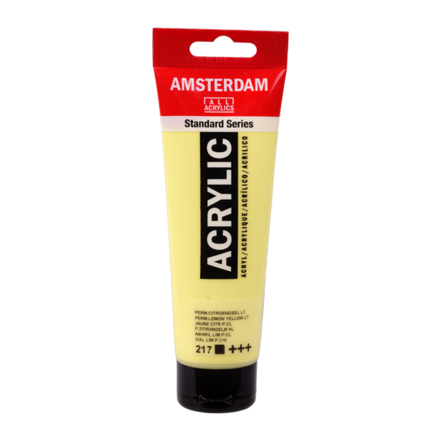 Permanent Citroengeel Licht Amsterdam Standard Series  Acrylverf 120 ML Kleur 217