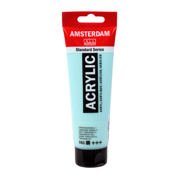 Turkoois Groen Licht Amsterdam Standard Series  Acrylverf 120 ML Kleur 660
