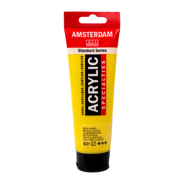 Metallic Geel Amsterdam Standard Series Specialties Acrylverf 120 ML Kleur 831