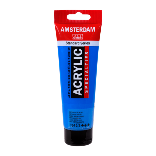 Metallic Blauw Amsterdam Standard Series Specialties Acrylverf 120 ML Kleur 834