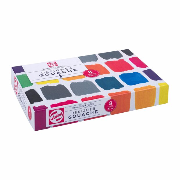 8 x 20 ML Plakkaatverf Meng set Extra fijn (Gouache Extra fine) Royal Talens